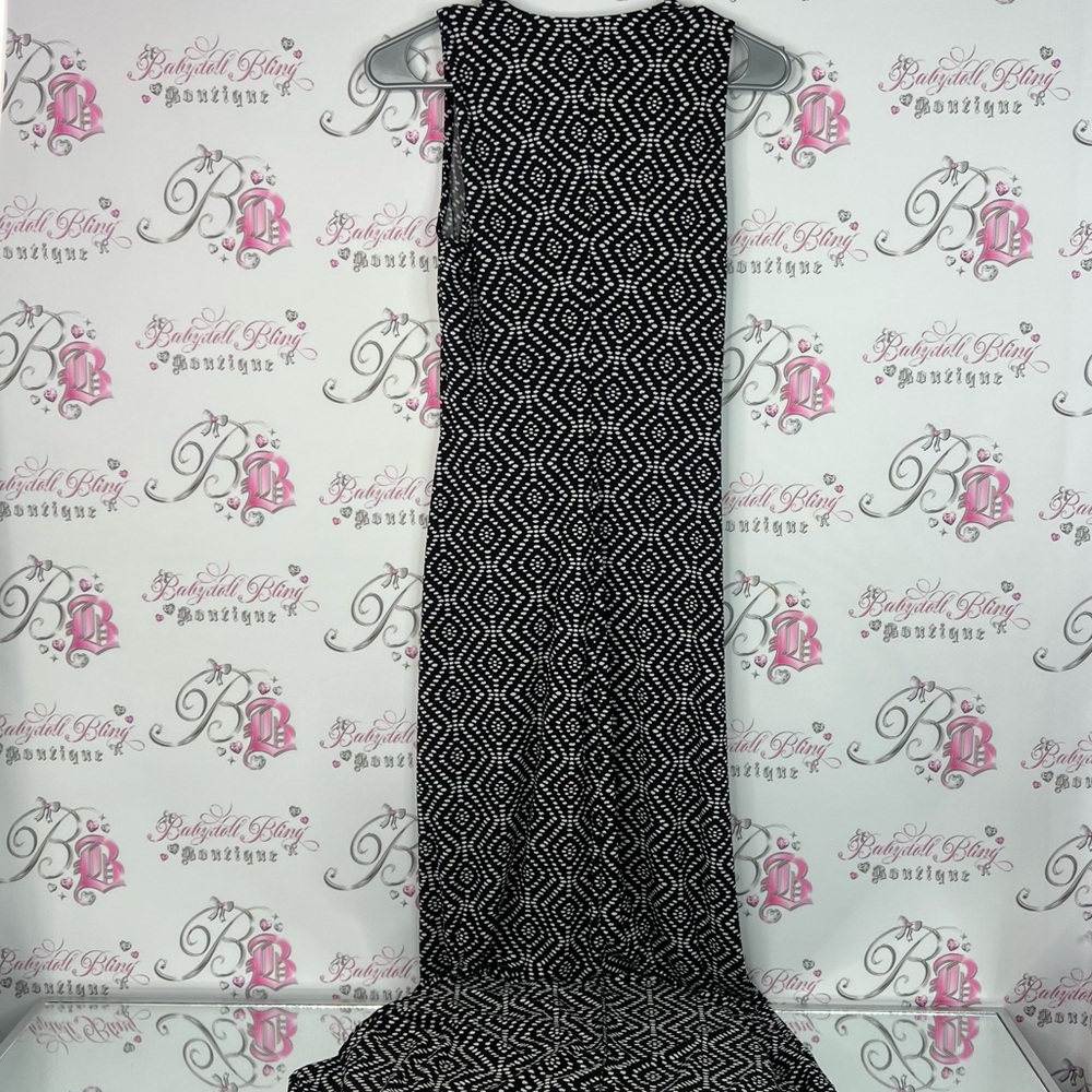 Tommy Bahama dress maxi long Aztec Black and White Patterned Maxi Dress - Picture 2 of 10